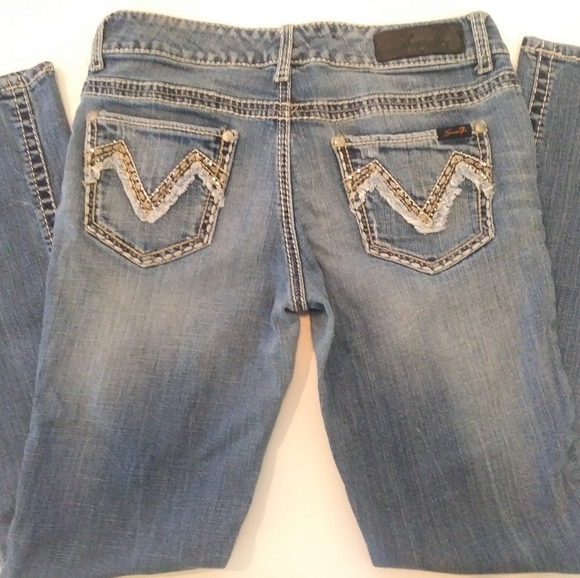 7 for all Mankind Mid Rise Skinny Jeans - Picture 2 of 7